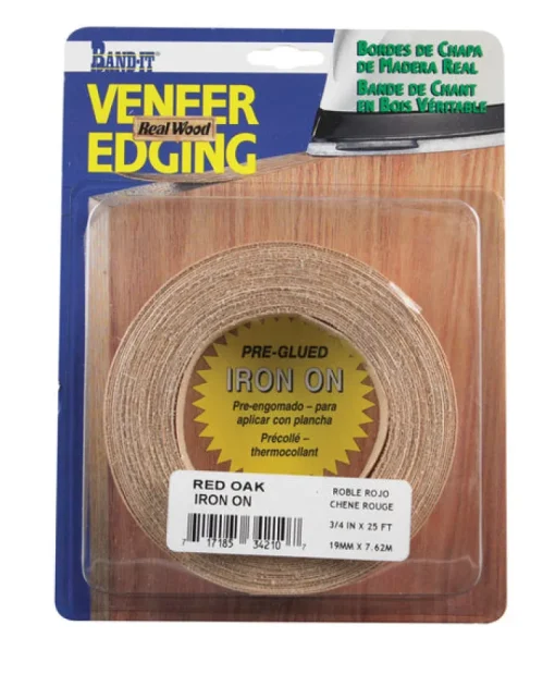Band-It 0.75 in. W X 25 ft. L Prefinished Red Oak Wood Veneer Edge Banding