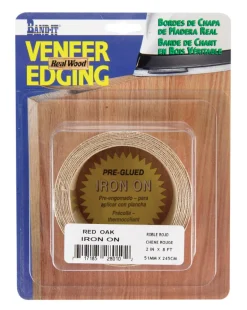 Band-It 2 in. W X 8 ft. L Prefinished Red Oak Wood Veneer Edge Banding