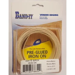 Band-It .030 in. X 7/8 in. W X 8 ft. L White Birch Edge Banding #2/BTR Premium Grade