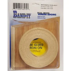 Band-It .030 in. X 7/8 in. W X 50 ft. L White Maple Real Wood Veneer Edging #2/BTR Premium Grade