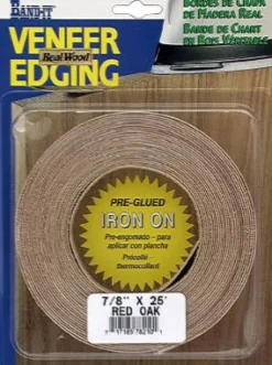 Band-It .030 in. X 7/8 in. W X 25 ft. L White Birch Real Wood Veneer Edging #2/BTR Premium Grade