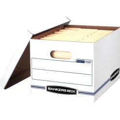 Bankers Box Stor/File 450 lb White Storage Box 10 in. H X 12 in. W X 15 in. D Stackable
