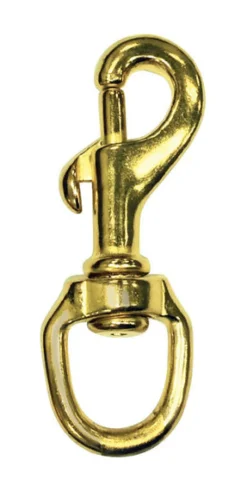 Baron 3/4 in. D X 3-3/8 in. L Polished Bronze Bolt Snap 16 lb