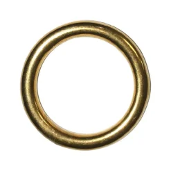 Baron Jumbo Polished Silver Solid Brass 2 in. L Ring 1 pk