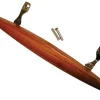Barton Kramer 0.75 in. L Chrome Brown Wood Patio Door Handle Set