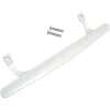 Barton Kramer 1.75 in. L White Metal Patio Door Handle Set