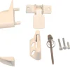 Barton Kramer Powder Coated White Aluminum Patio Door Handle Set 4 L x 1.25 W in.