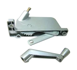 Barton Kramer Satin Silver Steel Vertical Awning Window Operator For Crown and Seasonshield
