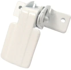 Barton Kramer Satin White Aluminum Door Latch 1 pk