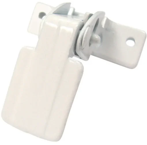 Barton Kramer Satin White Aluminum Door Latch 1 pk