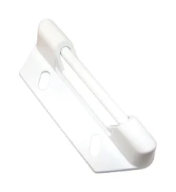 Barton Kramer Satin White Aluminum Door Latch 1 pk