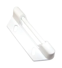 Barton Kramer Satin White Aluminum Door Latch 1 pk