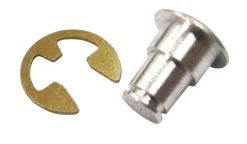 Barton Kramer Silver Aluminum Large Rivet And E Ring 3 pk