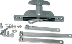 Barton Kramer Silver Aluminum Left/Right Jalousie Window Operator Kit For Jalousie