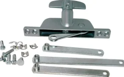 Barton Kramer Silver Aluminum Left/Right Jalousie Window Operator Kit For Jalousie