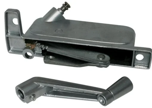 Barton Kramer Silver Aluminum Left Awning Window Operator For Miami