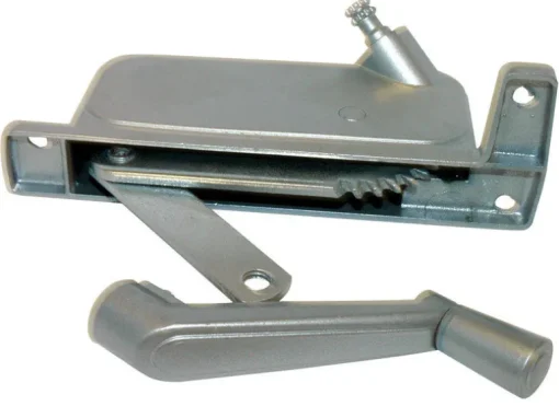 Barton Kramer Silver Aluminum Right Awning Window Operator For Looks Windows