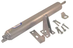 Barton Kramer Silver Aluminum Pneumatic Door Closer