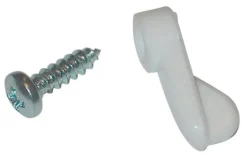 Barton Kramer White Nylon Screen Clip 1 pk