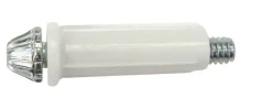 Barton Kramer White Steel Bracket 0.5 in. L X 2 in. H 1 pk