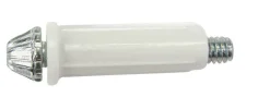Barton Kramer White Steel Bracket 0.5 in. L X 2 in. H 1 pk