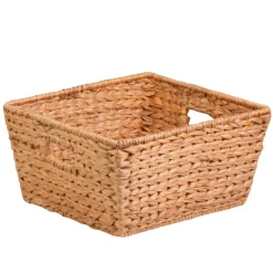 BASKET LRG SQR NAT/BRN