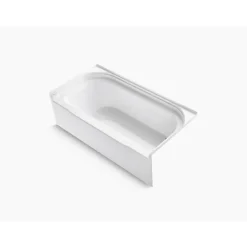BATHTUB RIGHT WHT 55GAL