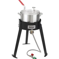 Bayou Classic 41000 BTU Aluminum Fish Fryer Kit 10 qt