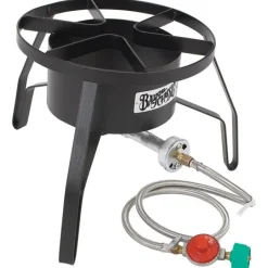 Bayou Classic 59000 BTU Welded Steel Frame Outdoor Cooker 62 qt