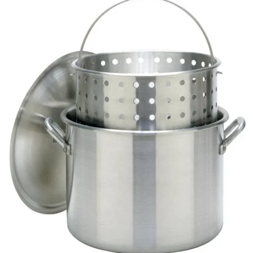 Bayou Classic Aluminum Grill Stockpot with Basket 80 qt 1 pk