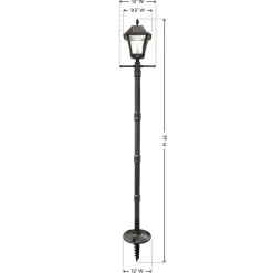 Baytown Lantern&Post Blk