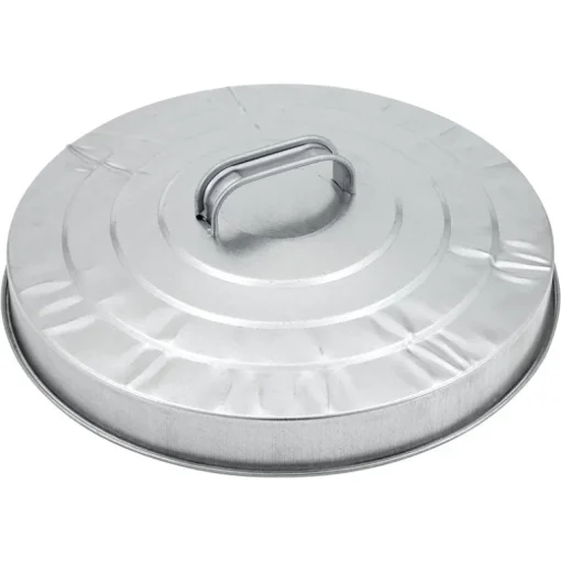 Behrens 10 gal. Galvanized Steel Garbage Can Lid Included Animal Proof/Animal Resistant (Pack of 6)