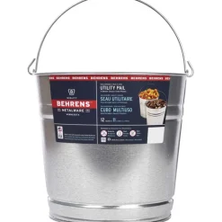 Behrens 12 qt Galvanized Pail Gray