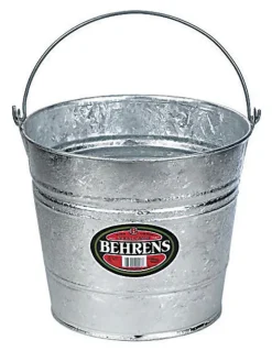 Behrens Hot Dipped 14 qt Galvanized Pail Gray