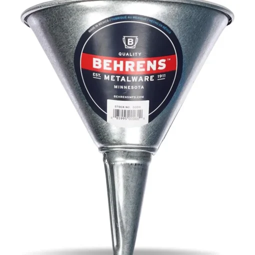 Behrens Silver 7-3/8 in. H Steel 32 oz Funnel