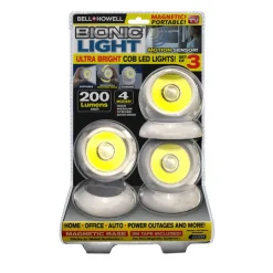 Bell & Howell As Seen On TV 2.95 in. L White Battery Powered LED Accent Light 200 lm