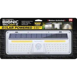 Bell & Howell Motion-Sensing Solar Powered LED White Smart-Enabled Security Wall Light