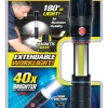 Bell and Howell As Seen On TV Black Aluminum LED Extendable Work Light 1.5 L x 5.39 H x 1.5 W in.