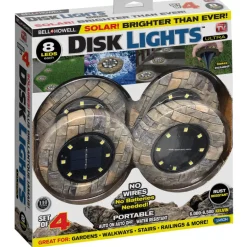 Bell and Howell As Seen On TV Stone Brown Solar Powered 0.89W LED Walkway Light