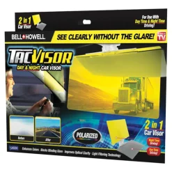 Bell and Howell TacVisor Day & Night 2-In-1 Acrylic Car Glare Blocker 11.85 x 6.5 in.