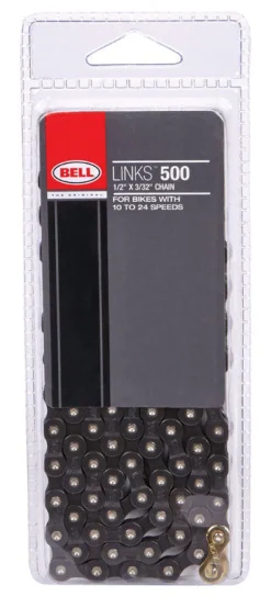 Bell Sports Links 500 Steel Multi-Speed Bike Chain Black