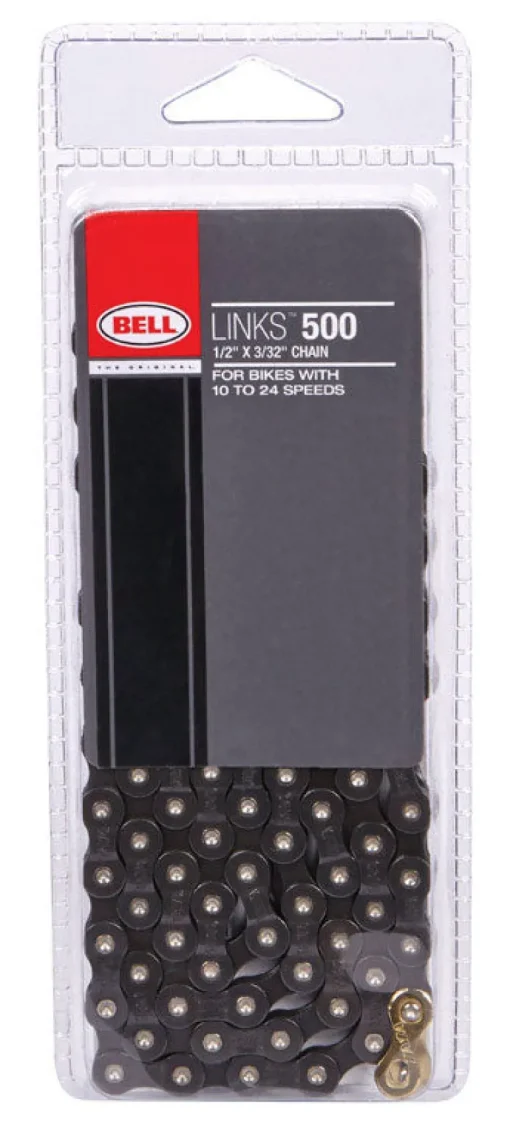 Bell Sports Links 500 Steel Multi-Speed Bike Chain Black
