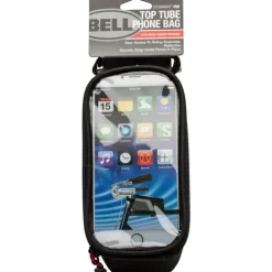 Bell Sports Stowaway Fabric 450 Top Tube Phone Storage Bag Black/Silver (Pack of 2)