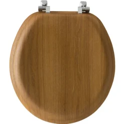 Bemis Mayfair Round Oak Wood Toilet Seat