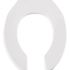 Bemis Round White Plastic Toilet Seat