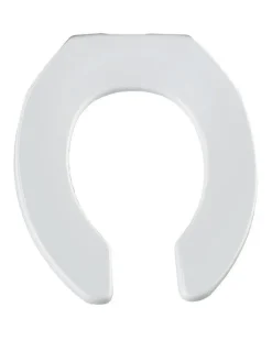 Bemis Round White Plastic Toilet Seat