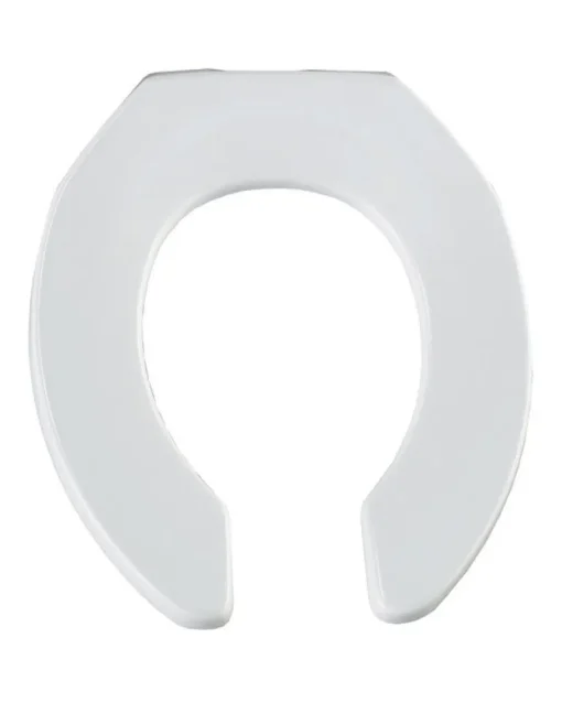 Bemis Round White Plastic Toilet Seat