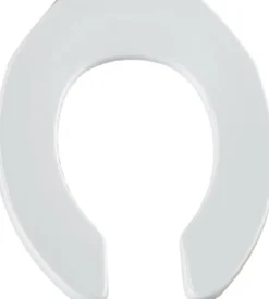 Bemis Round White Plastic Toilet Seat