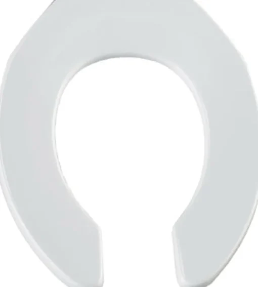 Bemis Round White Plastic Toilet Seat