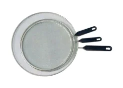 Bene Casa Silver/Black Steel Splatter Shield Set